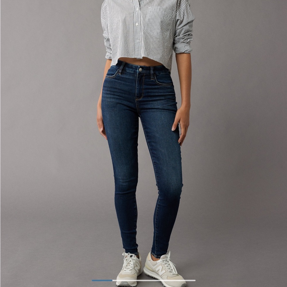 American Eagle Outfitters Women's Dark Blue Skinny Jeggings
